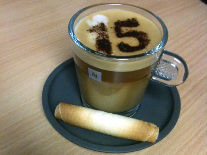 the 15 dental branded coffee